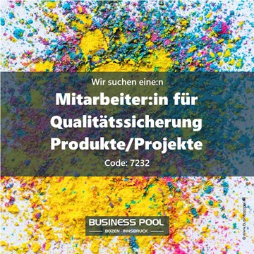 Mitarbeiter:in für Qualitätssicherung - Produkte/Projekte